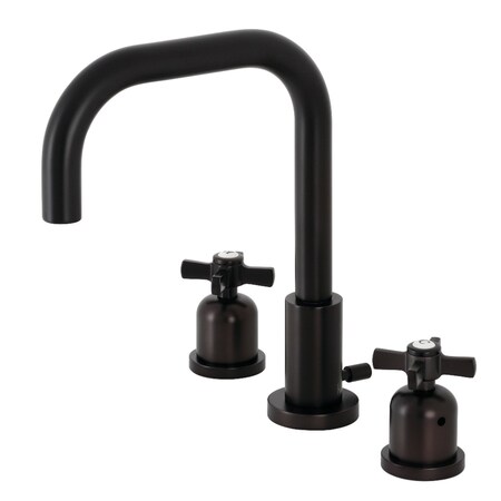 Kingston Brass FSC8935ZX Millennium Widespread Bathroom Faucet W/ Brass Pop-Up, Bronze FSC8935ZX